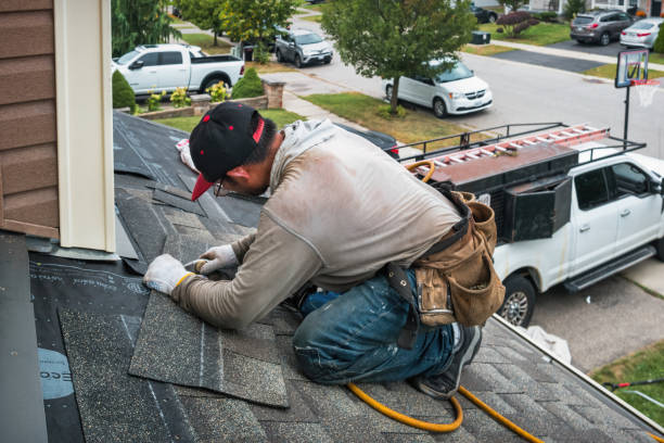 Professional Roof Repair technician working in Bayonne, NJ